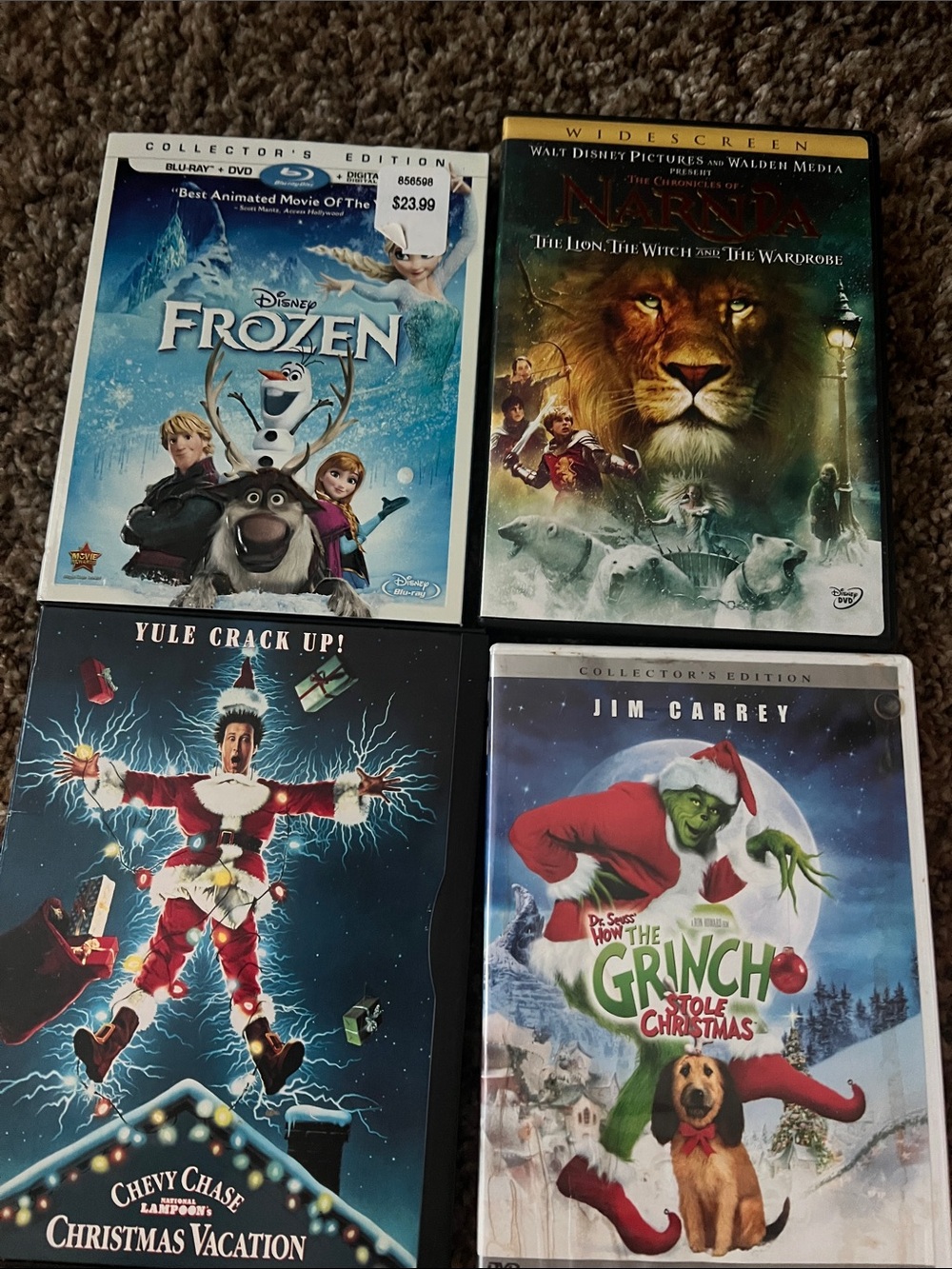 Assorted Holiday & Family Movie DVD’s.